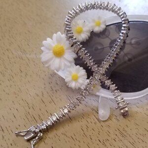 18k Swarovski Elements Tennis Bracelet ( l0l style)